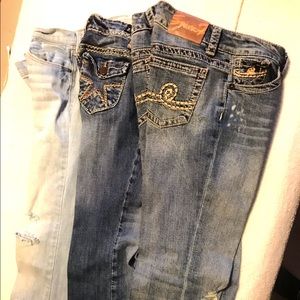 Hollister 27 35 long Seven7 28.. Buckle Z2Jeans 5